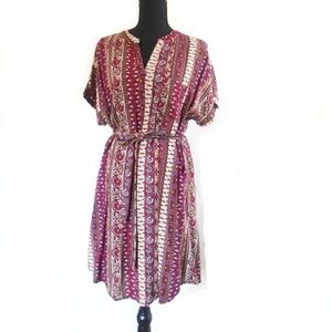 NWT Forever 21 large Belted Patterned Shift Dress